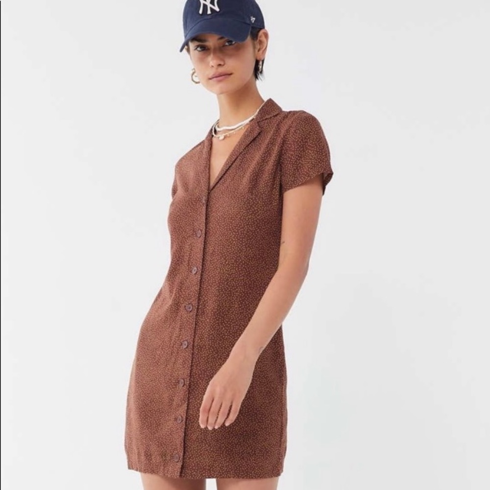 UO polka dot mini dress